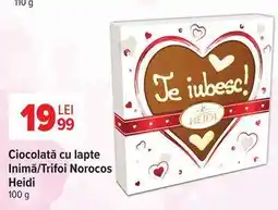 Carrefour Ciocolată cu lapte Inimă/Trifoi Norocos Heidi Ofertă