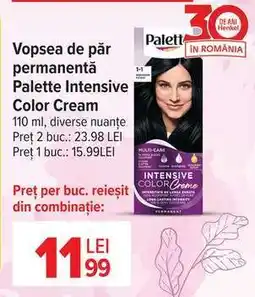 Carrefour Vopsea de păr permanentă Palette Intensive Color Cream Ofertă