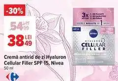Carrefour Cremă antirid de zi Hyaluron Cellular Filler SPF 15, Nivea Ofertă