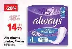 Carrefour Absorbante zilnice, Always Ofertă
