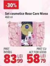 Carrefour Set cosmetice Rose Care Nivea Ofertă