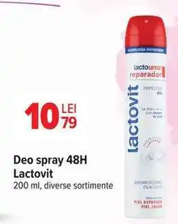 Carrefour Deo spray 48H Lactovit Ofertă