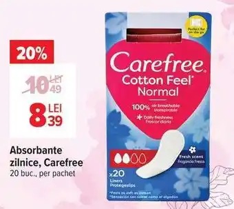 Absorbante zilnice, Carefree