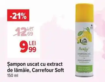 Carrefour Șampon uscat cu extract de lămâie, Carrefour Soft Ofertă