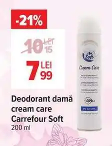 Carrefour Deodorant damă cream care Carrefour Soft Ofertă