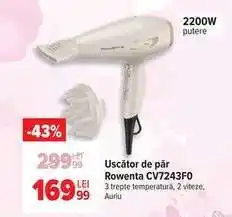 Carrefour Uscător de păr Rowenta CV7243F0 Ofertă