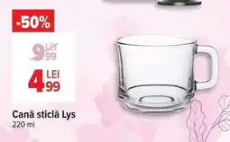 Carrefour Cană sticlă Lys Ofertă