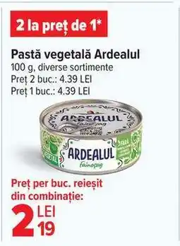 Carrefour Pastă vegetală Ardealul Ofertă