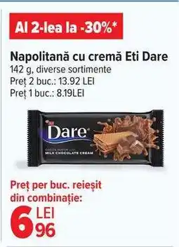 Carrefour Napolitană cu cremă Eti Dare Ofertă