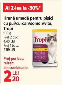 Carrefour Hrană umedă pentru pisici cu pui/curcan/somon/vită, Tropi Ofertă