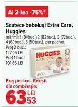 Carrefour Scutece bebeluși extra care, Huggies Ofertă