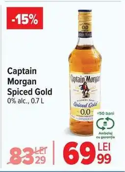 Carrefour CAPTAIN MORGAN Spiced Gold Ofertă