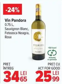 Carrefour Vin Pandora Ofertă