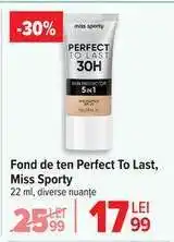 Carrefour Fond de ten Perfect To Last, Miss Sporty Ofertă