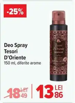 Carrefour Deo Spray Tesori D’Oriente Ofertă