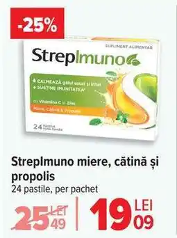 Carrefour Streplmuno miere, cătină și propolis Ofertă