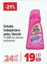 Carrefour Soluție îndepărtare pete Vanish Ofertă