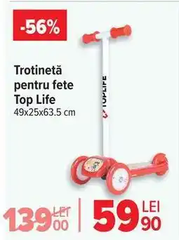 Carrefour Trotinetă pentru fete Top Life Ofertă