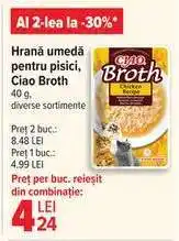 Carrefour Hrană umedă pentru pisici Ciao Broth Ofertă