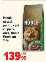 Carrefour Hrană uscată pentru câini cu pui și orez, Noble Premium 15 kg Ofertă