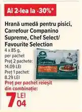 Carrefour Hrană umedă pentru pisici, Carrefour Companino Supreme, Chef Select/Favourite Selection Ofertă