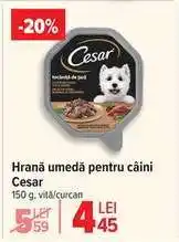 Carrefour Hrană umedă pentru câini Cesar Ofertă