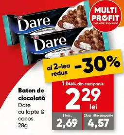 PROFI Baton de ciocolată Dare cu lapte & cocos Ofertă