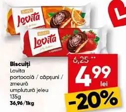 PROFI Biscuiţi Lovita portocală căpşuni / zmeură umplutură jeleu Ofertă