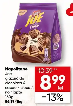 PROFI Napolitane Joe glazură de ciocolată & cacao/cioco / noir lapte Ofertă