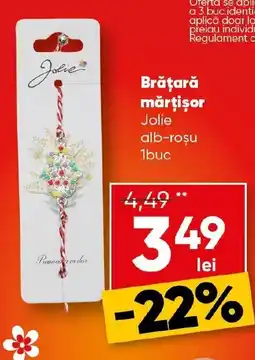 PROFI Brățară mărţişor Jolie alb-roşu Ofertă