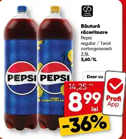 PROFI Băutură răcoritoare Pepsi regular / Twist carbogazoasă Ofertă