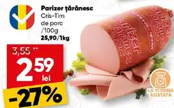 PROFI Parizer ţărănesc Cris-Tim de porc Ofertă
