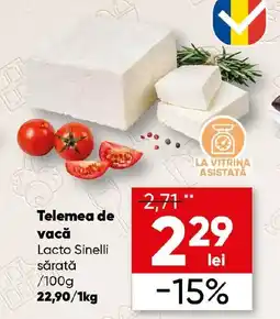 PROFI Telemea de vacă Lacto Sinelli sărată Ofertă
