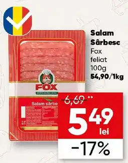 PROFI Salam Sârbesc Fox feliat Ofertă