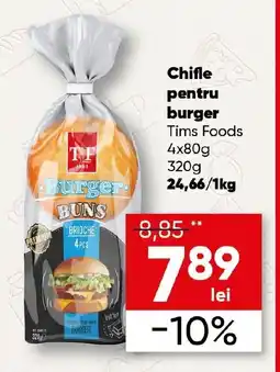 PROFI Chifle pentru burger Tims Foods Ofertă