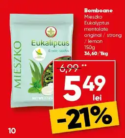 PROFI Bomboane Mieszko Eukalyptus Ofertă