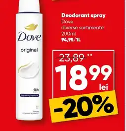 PROFI Deodorant spray Dove Ofertă