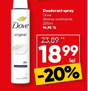 PROFI Deodorant spray Dove Ofertă