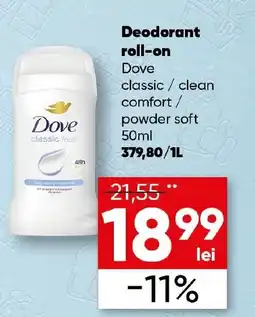 PROFI Deodorant roll-on Dove Ofertă