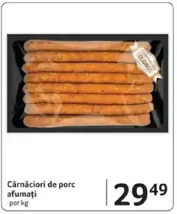 Selgros Cârnǎciori de porc afumați Ofertă