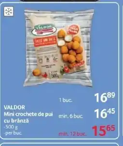 Selgros VALDOR Mini crochete de pui cu brânză Ofertă