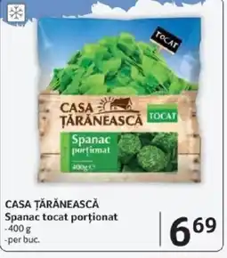 Selgros CASA ŢĂRĂNEASCĂ Spanac tocat porționat Ofertă