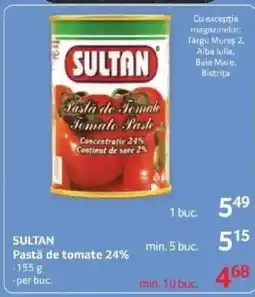 Selgros SULTAN Pastǎ de tomate 24% Ofertă