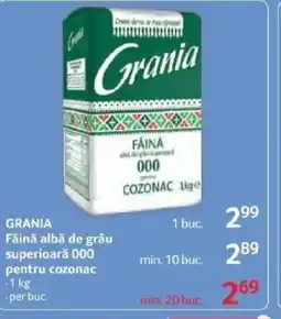 Selgros GRANIA Făină albă de grâu superioară 000 pentru cozonac Ofertă