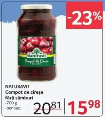 Selgros NATURAVIT Compot de cireșe fără sâmburi Ofertă