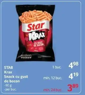 Selgros STAR Krax Snack cu gust de bacon Ofertă
