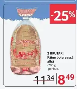 Selgros 3 BRUTARI Pâine boierească albă Ofertă