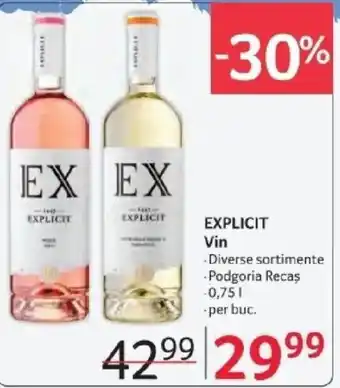 Selgros EXPLICIT Vin Ofertă