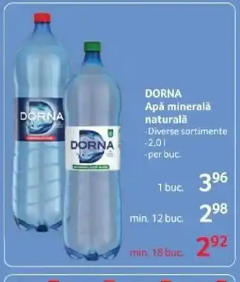Selgros DORNA Apă minerală naturală Ofertă