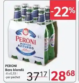 Selgros PERONI Bere blondǎ Ofertă